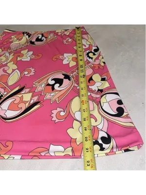 Y2K Pink Pucci Inspired Mini Skirt Retro Glam Mall Girl Vibes thumbnail 8