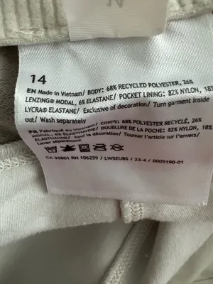 Lululemon Ribbed Softstreme Zip Leg Flared Pant in Bone NWOT thumbnail 6