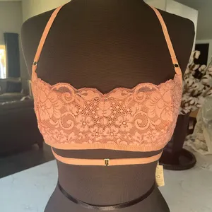 NWT We‎ are HAH x Free People Don’t Cross Me Halter Lace Bra Top Sz XS thumbnail 1