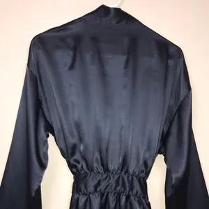 Victoria’s Secret Women’s Silky Black Intimate Kimono Sleep Lounge Robe One Size thumbnail 7