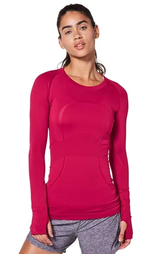 Lululemon Swiftly Tech Long Sleeve Crew 6 ORIGINAL Fit Ruby Dark Red Gym Run thumbnail 1