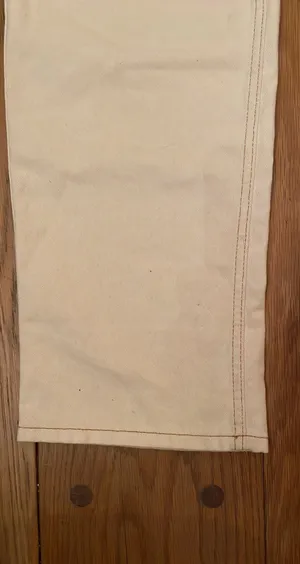 Cream Denim Pants thumbnail 5