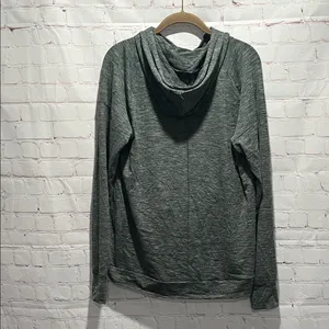 Asics Women's Charcoal Lightweight‎ Hooded Athletic Sweatshirt Woman’s L thumbnail 3