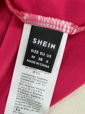 SHEIN Hot Pink Tagged Dress thumbnail 7