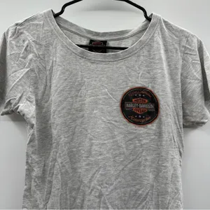 Harley Davidson Sturgis Route 12 Light Heather Gray Short Sleeve Shirt‎ Size M thumbnail 2