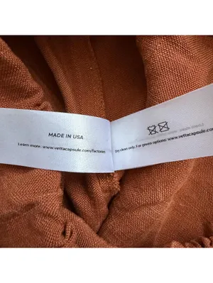 Vetta Capsule The Wide Leg Crop Pants Terracotta Orange Women's Size Small thumbnail 6