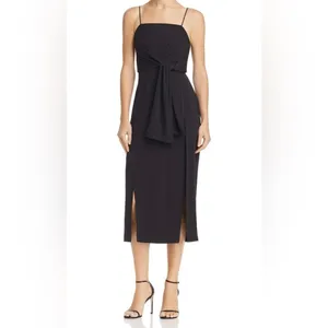 C/meo Sleeveless Midi Slip Dress Black Size M NWT thumbnail 2