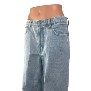 Abercrombie & Fitch 90's Relaxed Blue Straight High Waist Denim Jeans Pants 29 thumbnail 3