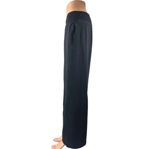 Athleta Women's Black Wide Leg Elastic Waist Activewear Trousers Sweatpants Sz M thumbnail 2