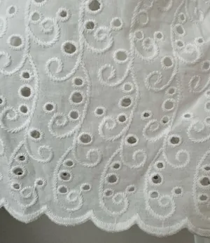 Anthropologie The Tobie Eyelet Mini Shirt Dress by Exquise, Size SP thumbnail 13