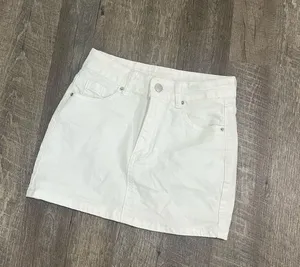 Shein White Jean Skirt thumbnail 1