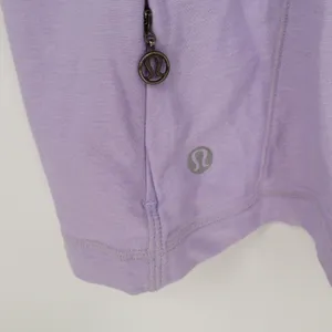 Lululemon Tank Top Womens 12 Ruffle Back Zip Pocket Purple Athletic Excellent thumbnail 2