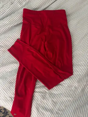 Red Lululemon Leggings thumbnail 3
