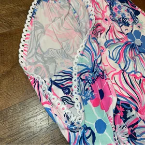 Lilly Pulitzer Gianna Make A Splash Skort Romper in Prosecco Pink thumbnail 6