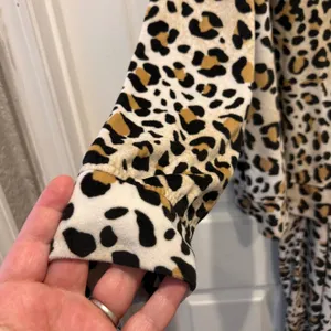 Joyspun Womens Leopard‎ Print Lounge Set Long Sleeve Top Pants Sleepwear Large thumbnail 2