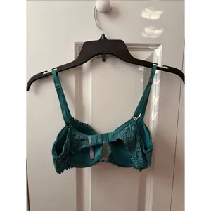 Aerie Teal Lace Underwire Bra Size 32C thumbnail 2