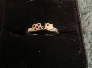 Women’s Stainless Steel Silver Ring Size 7 thumbnail 1