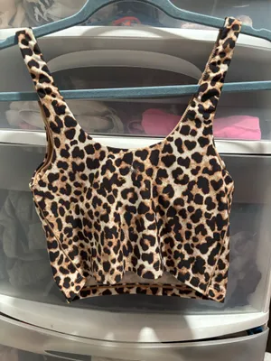 Cheetah print Arie align tank thumbnail 2