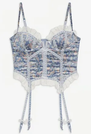 For LOVE & LEMONS Emiliana Bustier Top XXS Croquette Sexy Feminine thumbnail 1