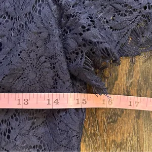 Madewell Navy Dress with Lace Detail thumbnail 5
