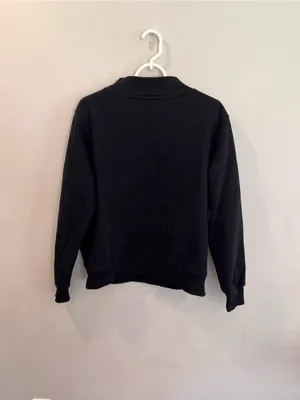 Parke Varsity Mockneck Black Sweatshirt Size S/M thumbnail 4