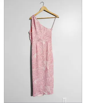 Saylor Emiliana One Shoulder Midi Dress thumbnail 4