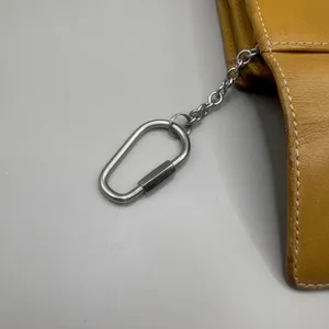VTG Coach Leatherware Wallet Cardholder‎ Tan Zip Trifold Carabiner Y2K thumbnail 14