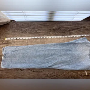 Free People‎ distressed straight leg jeans size 26 thumbnail 6