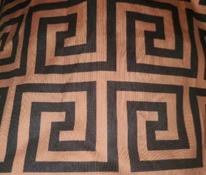 Patterned Series: Asymmetrical Line Dress Tan Size XXL thumbnail 4