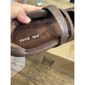 David Tate Women's Gentle Mary Jane Flat Sneaker Brown Size‎ 10.5 Medium thumbnail 9