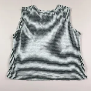 Madewell Tank Top Womens 2XL Green Striped Crew Neck Sleeveless Cotton Jersey thumbnail 7