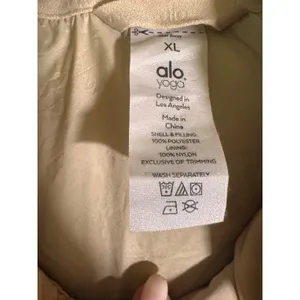 Alo Yoga Womens Tan San Dune Snap Front Coaches Jacket XL thumbnail 4