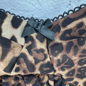 NWT Cider Chiffon Top Women's XL Leopard Babydoll Cami Festival Party Casual thumbnail 3