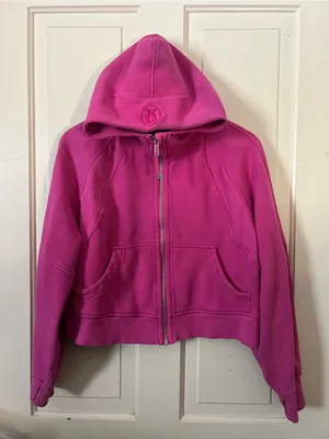 Lululemon Scuba Oversized Full Zip Sonic Pink W3EOZS XS/S thumbnail 1