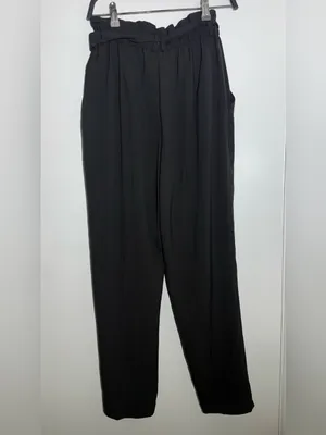 H&M Black Pleated Dress Pants thumbnail 2