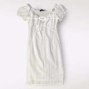 Anna Grace White Puff Sleeve Mini‎ Dress Size S thumbnail 4