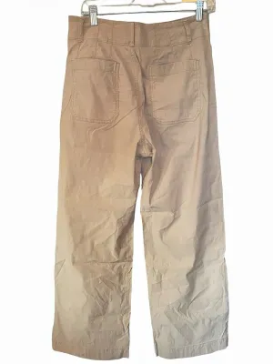 Maeve Anthropologie Colette High Rise Wide Leg Pants Beige Size 31 thumbnail 3