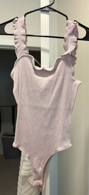 Alya Lavender Ruffle Bodysuit thumbnail 1