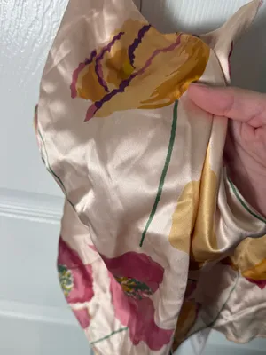 Reformation Jeany Silk Top in Viviana 10 thumbnail 3