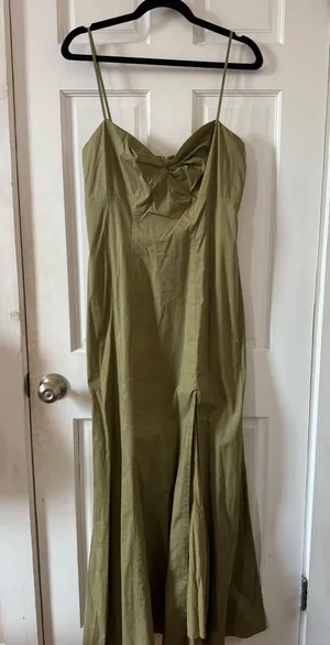 Staud Olive Green Dress thumbnail 1