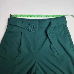 J.‎ Crew Womens Forest Green Pleated Belted Tapered Trousers Pants CB419 Size 8P thumbnail 7