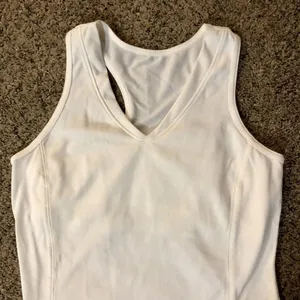 Racerback Tank Top Womens M (8/10) Used White Casual thumbnail 10