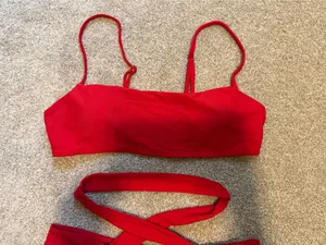 Zaful Red Strappy Bikini Set thumbnail 3