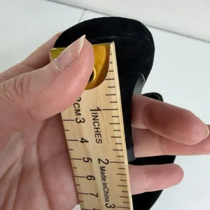 Tony Bianco 7.5 Zubi Black Kitten Heel Square Toe Mule‎ Suede Leather Minimalist thumbnail 10