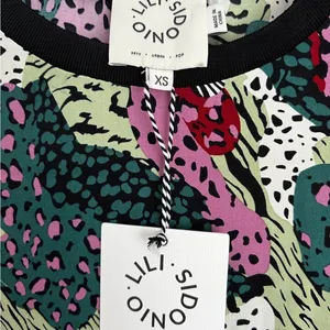 Anthropologie Lili Sidonio multi print artsy dress XS thumbnail 3