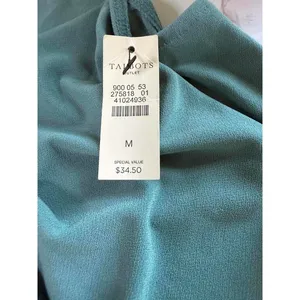 Talbots Sleeveless Knot Front Blouse in Sage Green, Size M thumbnail 4