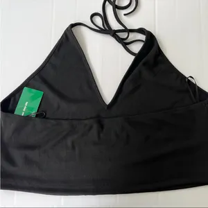 SHEIN Elegant Black Strappy Tank Top thumbnail 4