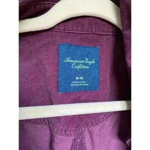 American Eagle Corduroy Button‎ Shacket Granola Girl Preppy Indie Easter Spring thumbnail 10