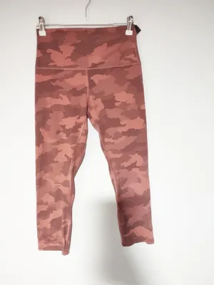 Lululemon Wunder Train High-Rise Crop 23"Heritage 365 Camo Brier Rose Multi thumbnail 5