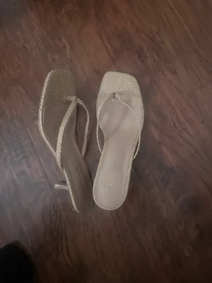 Madden girl woven tan thong kitten heel sandals  thumbnail 8